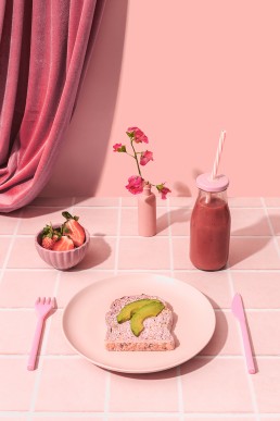 Pink breakfast I Still life photography by Marianne Taylor.
