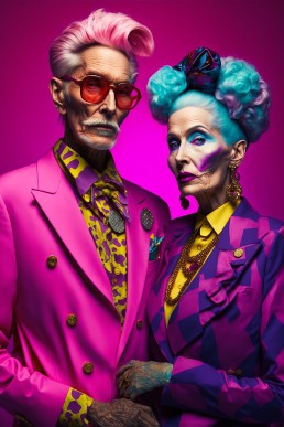 It's my party. Colourful AI art direction by HIYA MARIANNE. #midjourney #aiart