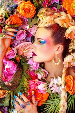 Bird of Paradise. Colourful floral photography. Art direction and photography by HIYA MARIANNE photo production studio.