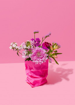 Colourful floral still life photography by HIYA MARIANNE photo production studio.