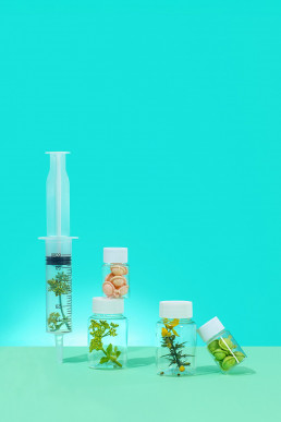 Nature Contained. Colourful still life product photography with art direction and styling by HIYA MARIANNE photo production studio & prop styling by Propped Up.
